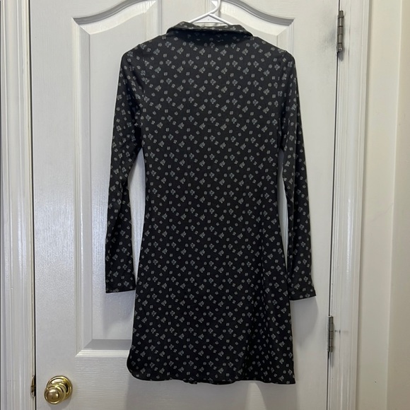 American Eagle Waffle Floral Long Sleeve Women's Medium Dress - Picture 6 of 6